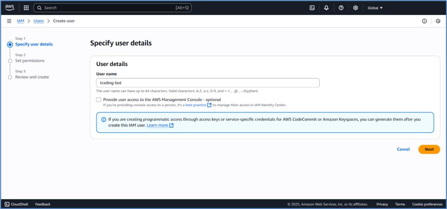 AWS Account Creation Screenshot
